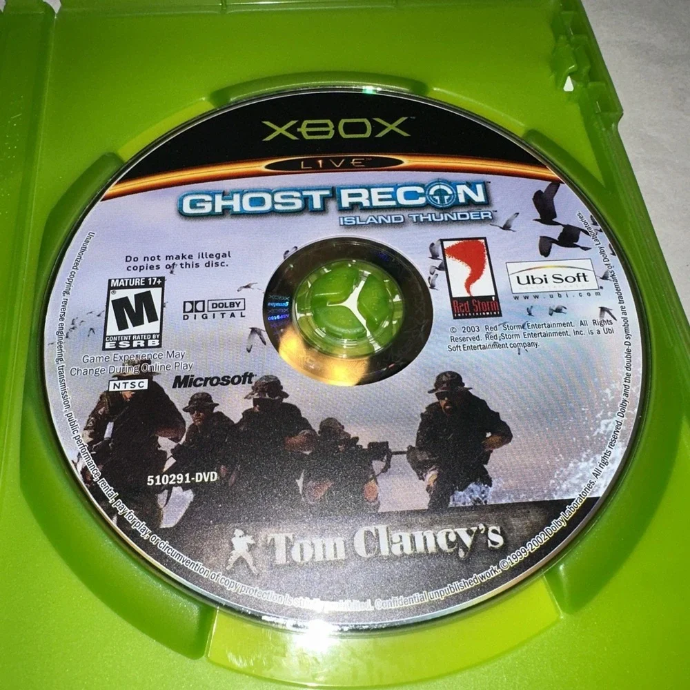 Tom Clancy's Ghost Recon: Island Thunder (Xbox, 2003) Complete w/ Manual CIB